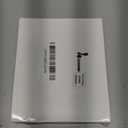 Lounsweer 6 Pcs Hinge Filler Plates 3.5 Inch with 5/8 Inch Door Edge Filler, Stainless Steel Door Hinge Shims, Gate Hole Cover, Satin Chrome Blanks with Matching Screws (White)