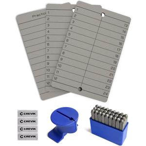 Crypto Seed Phrase Storage - Titanium Seed Phrase Plate and Stamp Set - Offline Cold Wallet for Bitcoin Ethereum for 12-24 Words BIP39 Compatible Wallets (Ledger, Metamask & More) (ALPHA STAMP L4)
