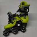 2PM SPORTS Inline Skates with Light Up Wheels, Roller Skates Blades for Boys Girls Kids Ages 5-8 8-12 4-6 6-12, Size Adjustable Beginner Blades Roller Skates for Youth Women Beginner Friendly (Small - Little Kid, Yellow)