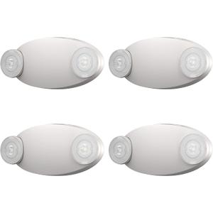 1 Pack Led Emergency Lights for Business, LED Emergency Exit Lights with Battery Backup, 2 Bug Eye Heads Adjustable Commercial Emergency Lighting Fixtures, UL 924 Certified.