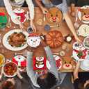 Oigco 100Pcs Christmas Party Supplies Kit - Serves 30 Guests, Including Dinner Plates, Dessert Plates, and Napkins, Perfect for Any Xmas Party Supplies Party Decorations