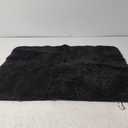 AROGAN Luxury Non Slip Bathroom Rug, Thick Soft and Absorbent Microfiber Bath Mat, Rubber Backing Quick Dry Rugs Carpets, Machine Washable Plush Mats for Shower Floor, Bathroom, 24x36 Inch Black