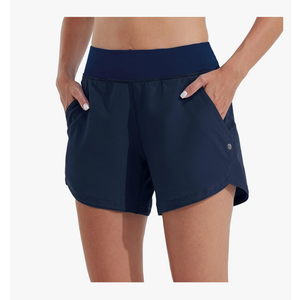 Willit Women's 5" Swim Board Shorts Quick Dry Beach Swimming Shorts UPF 50+ High Waisted Liner Pockets 12