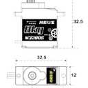 MEUS RACING 8KG Digital RC Micro Servo for Axial SCX24 Traxxas TRX4M Redcat Ascent-18 1/18 1/24 RC Crawler, NOT for Stock SCX24 Servo Mount(M3280S)