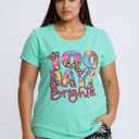 100 Day Brighter Shirt Women Teacher School T-Shirt 100 Days School Teacher Tee Tops (Blue, L)