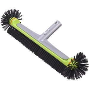 Sepetrel Pool Brush Head for Cleaning Walls,Heavy Duty Inground/Above Ground Swimming Pool Round Scrub Brushes with Premium Strong Bristle & Reinforced Aluminium Back (HEMISPHERICAL)