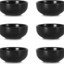 Selamica Ceramic Mini Dipping Bowls, 2.6 OZ Soy Sauce Dish, 3 Inch Pinch Bowls for Dip, Sauce, Condiment, Side Dish, Set of 6, Matte Black
