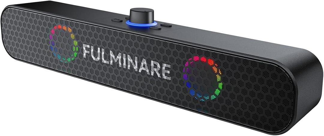 FULMINARE Bluetooth Speaker with 26W HD Sound, Portable Speaker Up to 30H Playtime, AUX&TF-Card&USB Input, LED Lights, Speakers Bluetooth 5.3 Wireless for Home/Party/Outdoor, (Black)