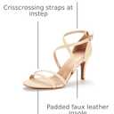 DREAM PAIRS Women's Fashion Stilettos Open Toe Pump Heel Sandals (Beige)