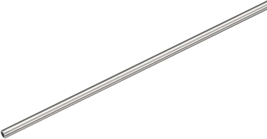 uxcell 304 Stainless Steel Capillary Tube, OD 2.5mm x 0.2mm Wall Thick 250mm Length Metal Tubing for Industry Machinery