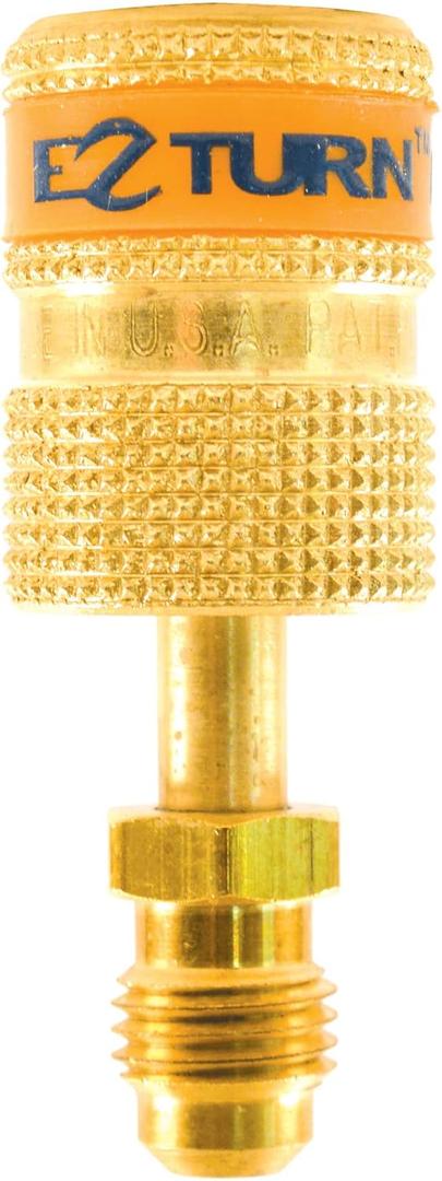 Uniweld EZAB EZ-Turn Anti-Blowback Adapter, 1/4" M.F. x 1/4" FF Straight