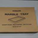 Marble Bathroom Tray for Countertop & Home Decor, Natural Decorative Marble Tray for Jewelry & Perfume Organizer, Luxury Stone Vanity Trays for Dresser, Kitchen Counter, 12" x 8", Green