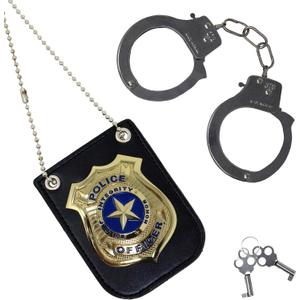 Spooktacular Creations Police Pretend Play Toy Set for School Classroom Dress Up Pretend Play, Detective Role Play Accessory, Easter Basket Stuffers, Birthday Party Favor Supplies