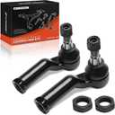 A-Premium 2 x Front Outer Tie Rod Ends, Compatible with Volvo XC60 2010-2017, S60 2011-2018, S60 Cross Country 2016-2018, XC70 2008-2016, S80 2007-2016, V60 2015-2018, V60 Cross Country 2015-2018, V70