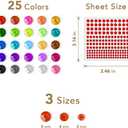 4125 PCS Self Adhesive Rhinestone Stickers, Nicpro Bling Gem Stickers for Face Nail Body Makeup Festival, 3 Sizes 25 Colors, 25 Sheets for DIY Crafts Decorations Cards