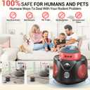 Mouse Repellent Ultrasonic Plug in, Mice Repellent Indoor Ultrasonic Pest Repeller 2026 Upgraded, 360 Ultrasonic Rodent Repellent with PIR Sensor & LED Strobe Light for Indoor