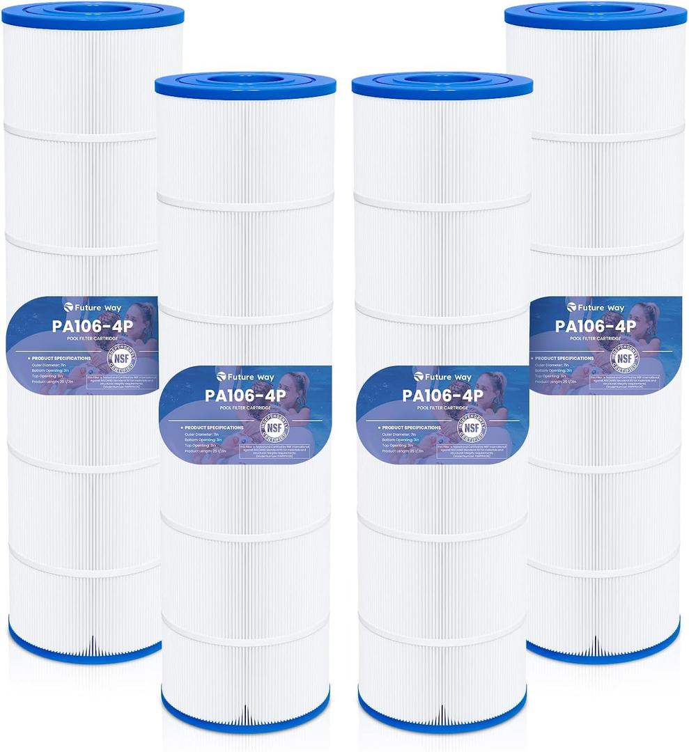 Future Way 4-Pack C4030 Pool Filter Cartridges Replacement for Hayward SwimClear C4030, C4025,C4020, Replace Hayward CX880XRE, Pleatco PA106, Unicel C-7488, 425sq.ft