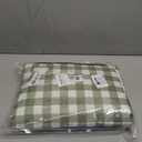 ZAZE Extra Large Picnic Outdoor Blanket, 80''x80'' Waterproof Foldable Blankets Gingham Picnic Mat for Beach, Camping Grass Lawn Park Accessories Cute Couple Gifts Ideas Wedding Registry(Green White)