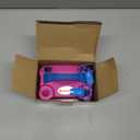 IDAODAN Electric Balloon Pump, Portable Electric Balloon Blower Machine Balloon Air Pump Dual Nozzle Rose Red 110V 600W Balloon Inflator for Party Decorations