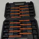 16Pcs Long Magnetic Nut Driver Set for Impact Drill | 6 Inch Long Nut Driver Set | SAE and Metric | 1/4 Inch Hex Shank | Cr-V Steel (16PCS Magnetic Nut Driver (Long))