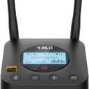 1Mii B06Pro+ Hi-Fi Bluetooth 5.3 Audio Receiver, LDAC Hi-Res Wireless Audio Adapter for Home Stereo w/aptX HD Low Latency, LCD Display, Long Range, Volume Control, 3.5mm AUX Optical Coaxial