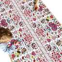 OHOME Valentines Coloring Tablecloth - Valentines Decorations |Valentines Crafts for Kids- Valentines Gifts Decor Accessories Party Favors Classroom School Valentine Backdrop,54" x 88"