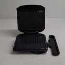 George Foreman 4-Serving Removable Plate Electric Grill and Panini Press, George Tough Non-Stick Coating, Drip Tray Catches Grease, Black