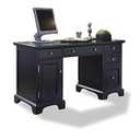 Homestyles Bedford Black Pedestal Desk