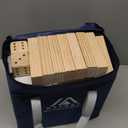 Giant Tumble Tower Games for Kids and Adults 57 Blocks New Zealand Pine Wooden Blocks Stacking to Over 4.2FT Family Game for Indoors Outdoors Yard Games for Family