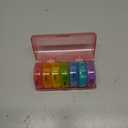 Sukuos Large Weekly Pill Organizer 2 Times a Day, Daily Pill Box 7 Day Easy to Open with Double Protection, AM PM Pill Case for Medicine/Vitamin/Fish Oil/Supplements (Glitter Pink)