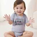 Loveternal Neutral Baby Girls Boys Cotton Romper Cute Saying Newborn Clothes 0-12 Months (Gray)