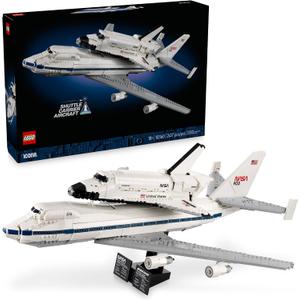 LEGO Icons Shuttle Carrier Aircraft Building Set for Adults - Spaceship & Airplane Model Kit for Adults, Ages 18+ - Air & Space Decor - Gift Idea for Men & Women - 10360