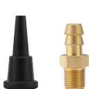 Natural Gas or LP Gas Manifold Pressure Test Kit Accessories, 2X 40 inch Rubber Hose, 1/8" NPT Male Brass Fitting for Replacement