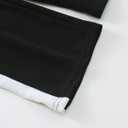 Girls' Clothing Set Crop Top Letter Hoodie Sweatpants Fall Winter Outfits Tween Girl Trendy Clothes Activewear 8-12 (Black)