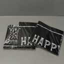 Skeleton Coffin Happy Halloween Tablecloth, Black Table Cover (54 x 108 in, 3 Pack) - Table Cloth - Tablecloths