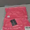 SCOMCHIC Plus Size Blouses for Women Summer Chiffon 3/4 Sleeve Tunic Tops Dressy Scoop Neck Casual Loose Flowy Shirts (X-Large Plus, Hotpink)