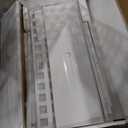 FENCY Metal Raised Garden Bed with Trellis, Metal Planter Box with Trellis, Garden Box for Climbing Plants Vegetable, 47''Lx16''Wx71''H Garden Bed with Drainage Holes(White)