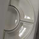 MALACASA Porcelain Divided Serving Dishes, Appetizers Tray, Serving Tray for Party - Perfect for Chips and Dip, Fruit, Veggies, Candy and Snacks, Divided Serving Platter, Relish Tray, White