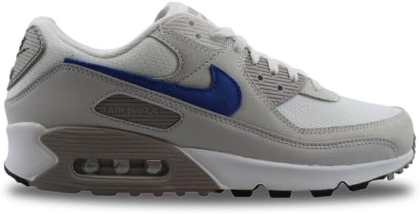 Nike Air Max 90 Men's Shoes (DM0029-110, White/College Grey/Summit White/Racer Blue) Size 11