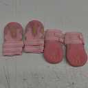 QUMY Dog Shoes for Large Dogs, Medium Dog Boots & Paw Protectors for Winter Snowy Day, Summer Hot Pavement, Waterproof in Rainy Weather, Outdoor Walking, Indoor Hardfloors Anti Slip Sole Pink 1 (Size 1: 1.8''x2.3''(W*L) (Pack of 4))