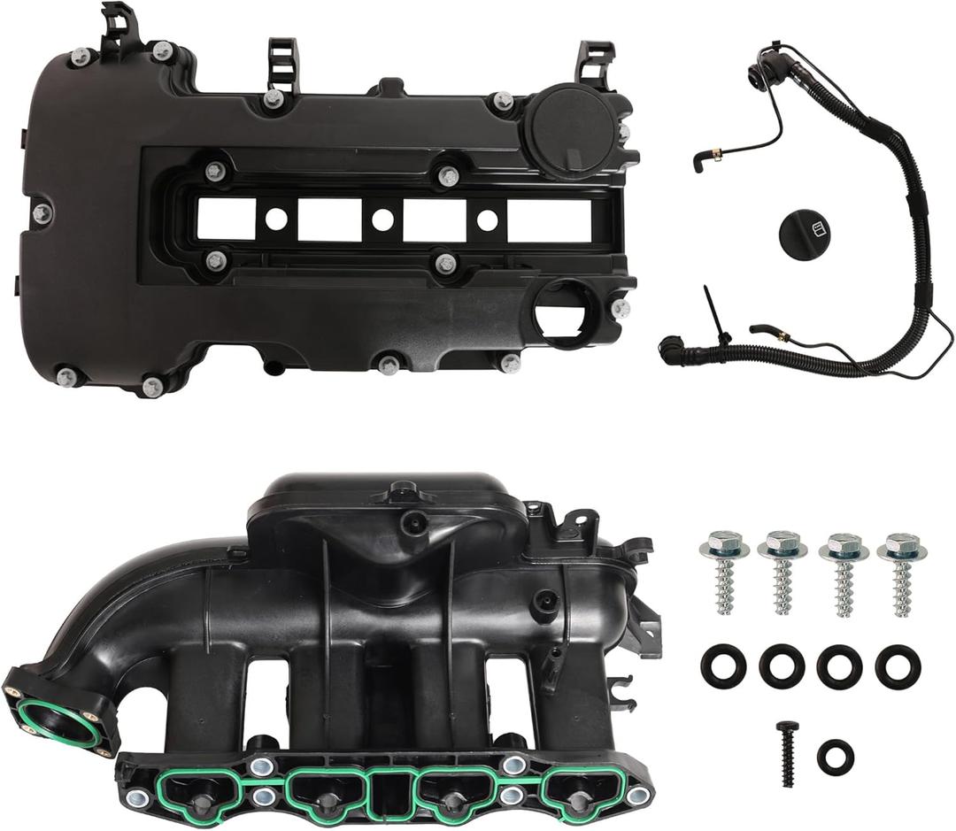 Engine Valve Cover & Intake Manifold Kit Fit for Chevy Cruze 1.4L 2012-2015, Fit for Chevy Sonic Trax 1.4L 2013-2019, Fit for Buick Encore 1.4L 2013-2019, OE# 615-380 264-968 25200449 25198874