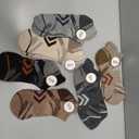 ANTSANG 6 Pairs Merino Wool Ankle Hiking Running Socks Compression Thick Cushion Breathable No Show Socks for Men Women M