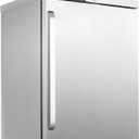 HCK Freezer, Undercounter Refrigerator with Stainless Steel Body, Electronic Temperature Control, Lockable Door, 3 Movable Baskets, Built Design for Home and Commercial Use,-11.2F to 3.2, 4.1 Cu.ft.
