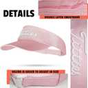 Bamveio Funny Golf Visors Hats for Men Women,Golf Gifts for Adults Humor (Pink)