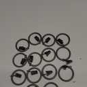 Ivilon Drapery Curtain Clip Rings - Clips Ring for Curtain Panels 1.7", Set of 14 - Oil Rubbed Bronze (ORB)