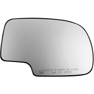 APA Replacement Mirror Glass Heated with Backing Plate for 2000-2006 TAHOE YUKON ESCALADE SUBURBAN AVALANCHE Passenger Right Side 88986363