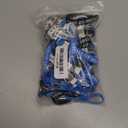 Ecation 50 Pcs Class of 2026 Graduation Keychains Silicone Rubber Keyring Graduation Party Favors Gifts(White, Black, Blue)