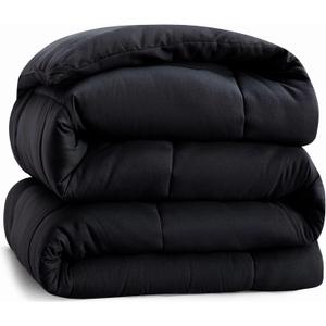 Cozynight Soft Comforter Queen Size Duvet Insert-Lightweight Down Alternative Comforter with Corner Tabs-Fluffy & Breathable & Machine Washable Diamond Stitching (Black,88"X92") Cozynight Soft Comforter Queen Size Duvet Insert-Lightweight Down Alternative Comforter with Corner Tabs-Fluffy & Breathable & Machine Washable Diamond Stitching (Black,88"X92")
