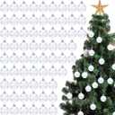 BBTO 100 Pcs Christmas Iridescent Ornaments Clear Plastic Christmas Ball Decorations Acrylic Transparent Indoor DIY Xmas Party Decor Iridescent Ball Decoration for Home Room Party Table(1. 18 Inch)