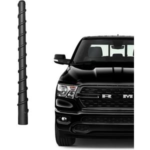 for RAM Truck Short Antenna 2011-2025 2026 Fit for RAM 1500 2500 3500 4500 5500 | 7" Spiril Flexible Rubber Antenna, Optimized AM/FM Radio Reception | for Dodge RAM Radio Accessories